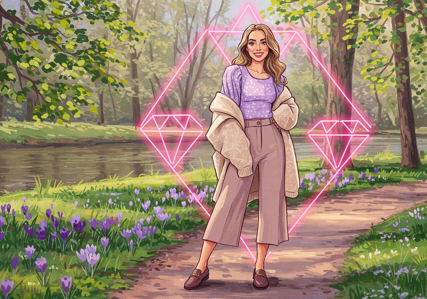 Ilustracja Moda i Styl