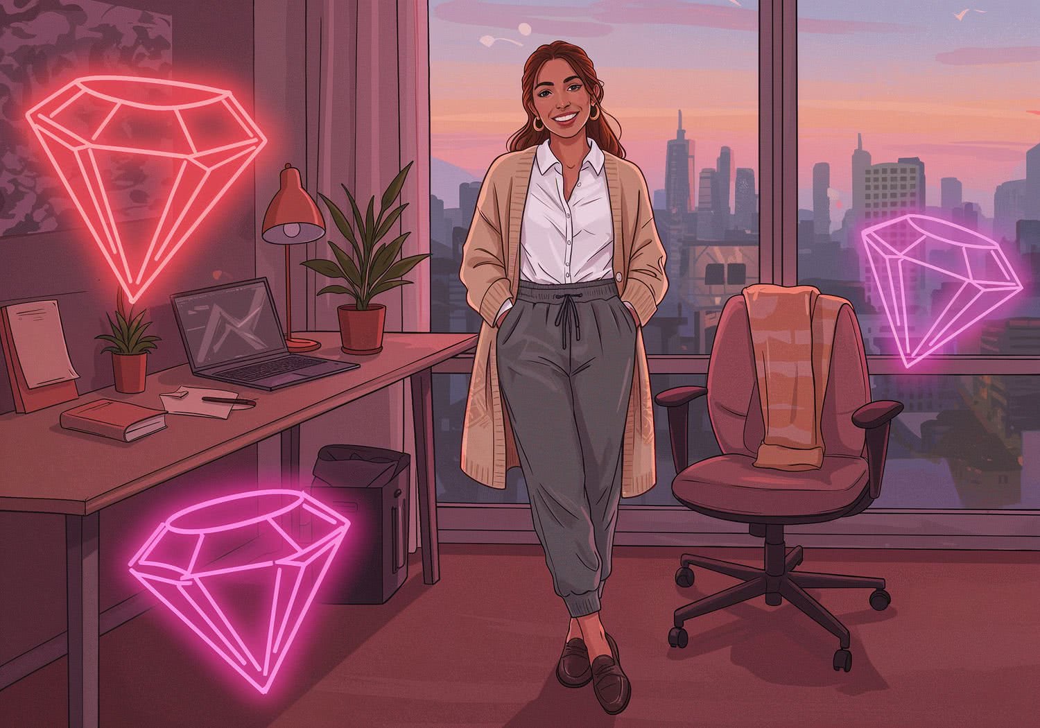 Ilustracja Moda i Styl