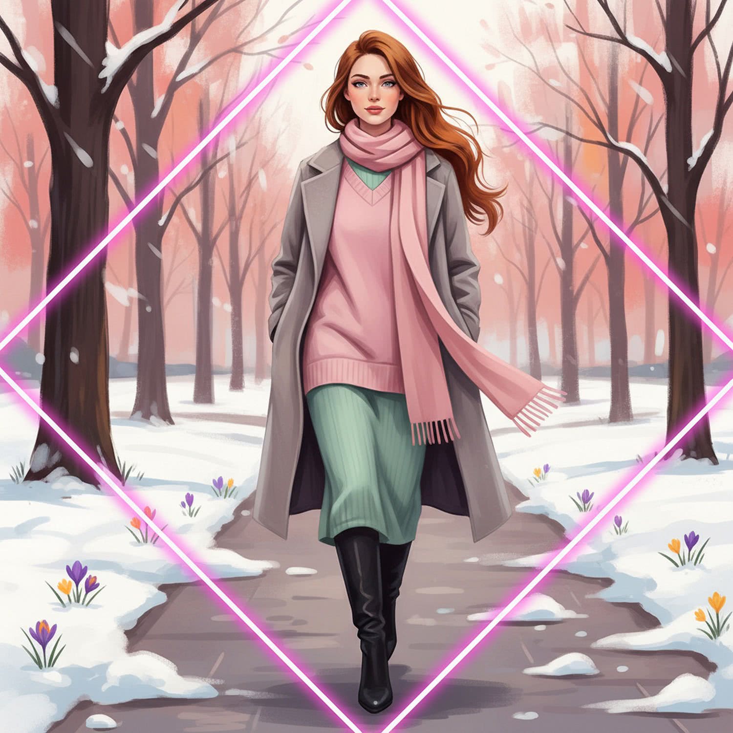 Ilustracja Moda i Styl