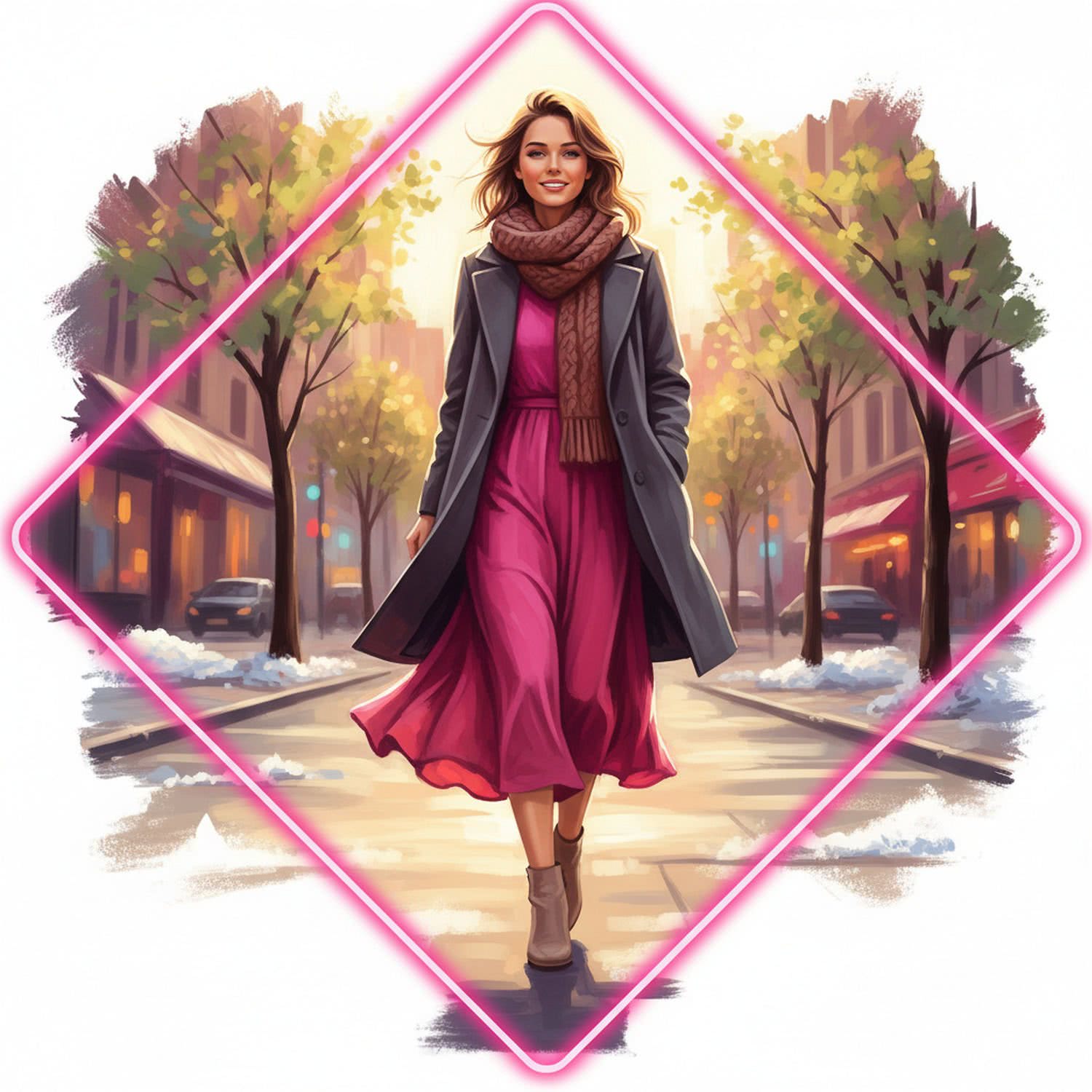 Ilustracja Moda i Styl