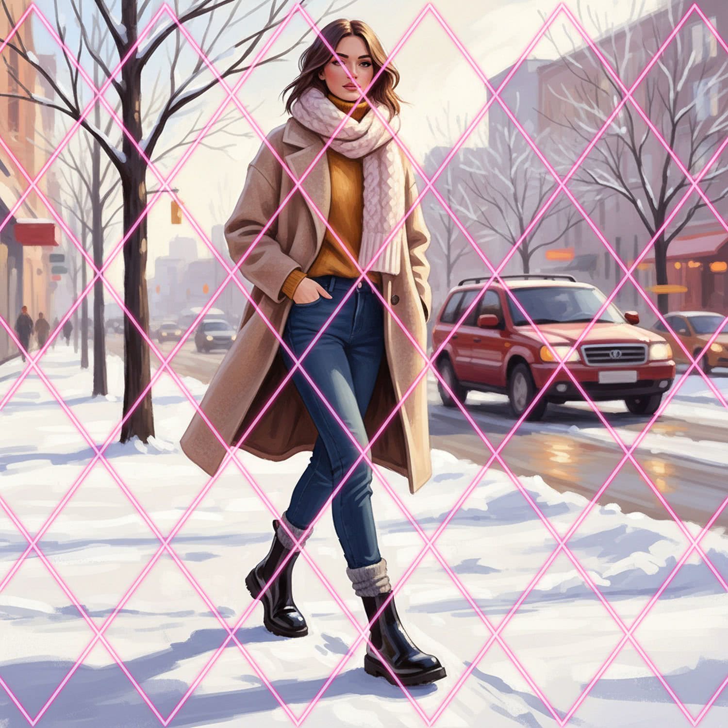 Ilustracja Moda i Styl