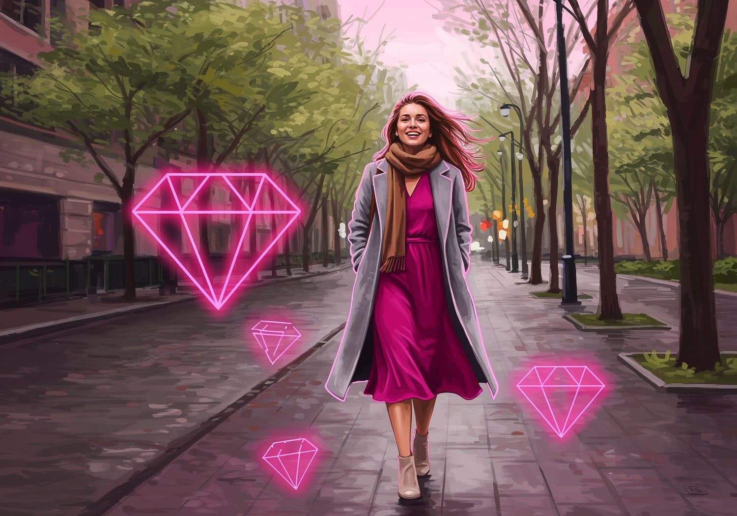 Ilustracja Moda i Styl