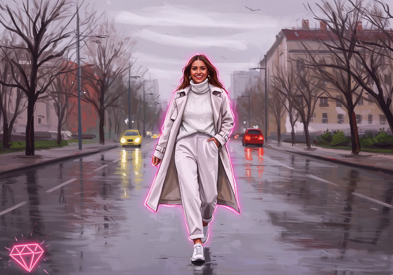 Ilustracja Moda i Styl