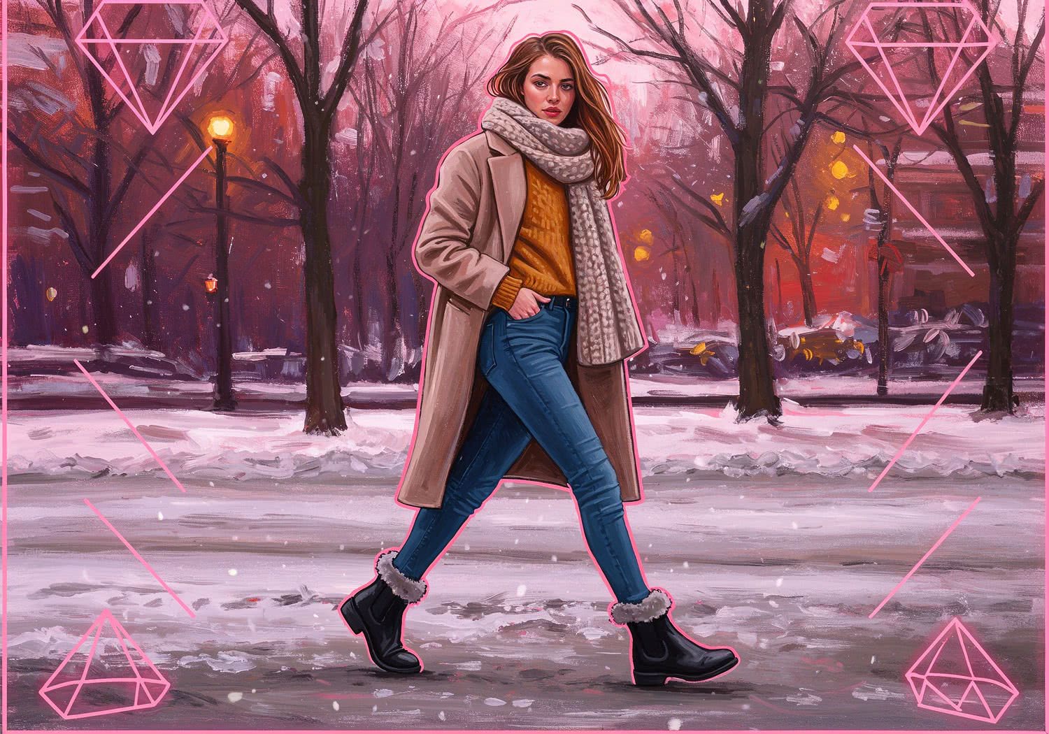 Ilustracja Moda i Styl