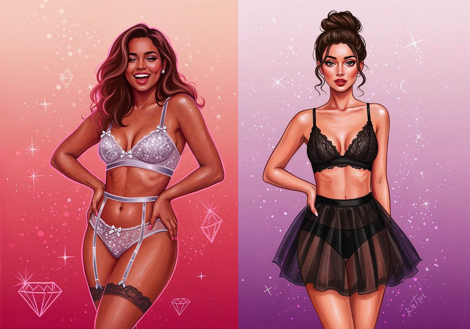 Ilustracja Moda i Styl