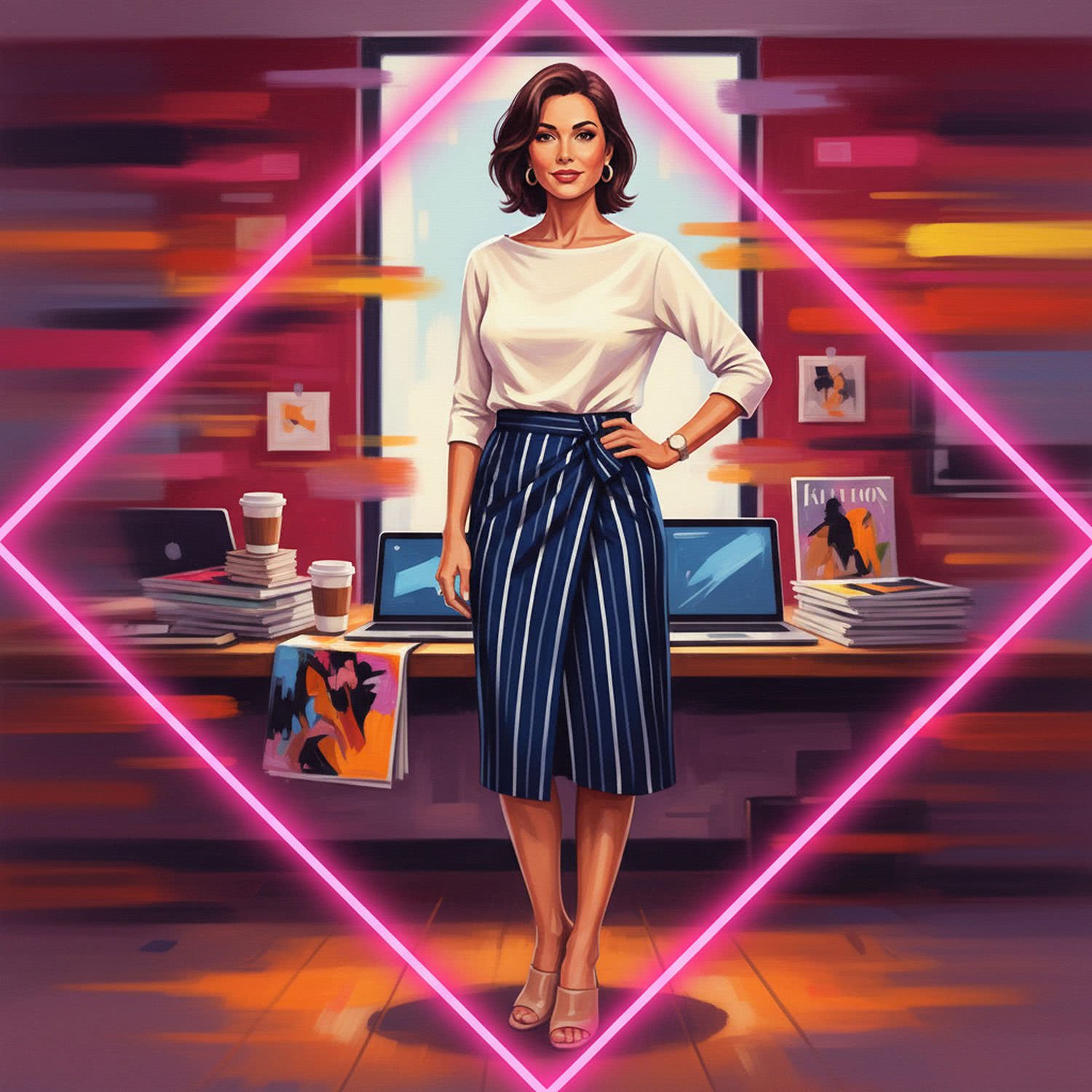 Ilustracja Moda i Styl - Amareldin.PL