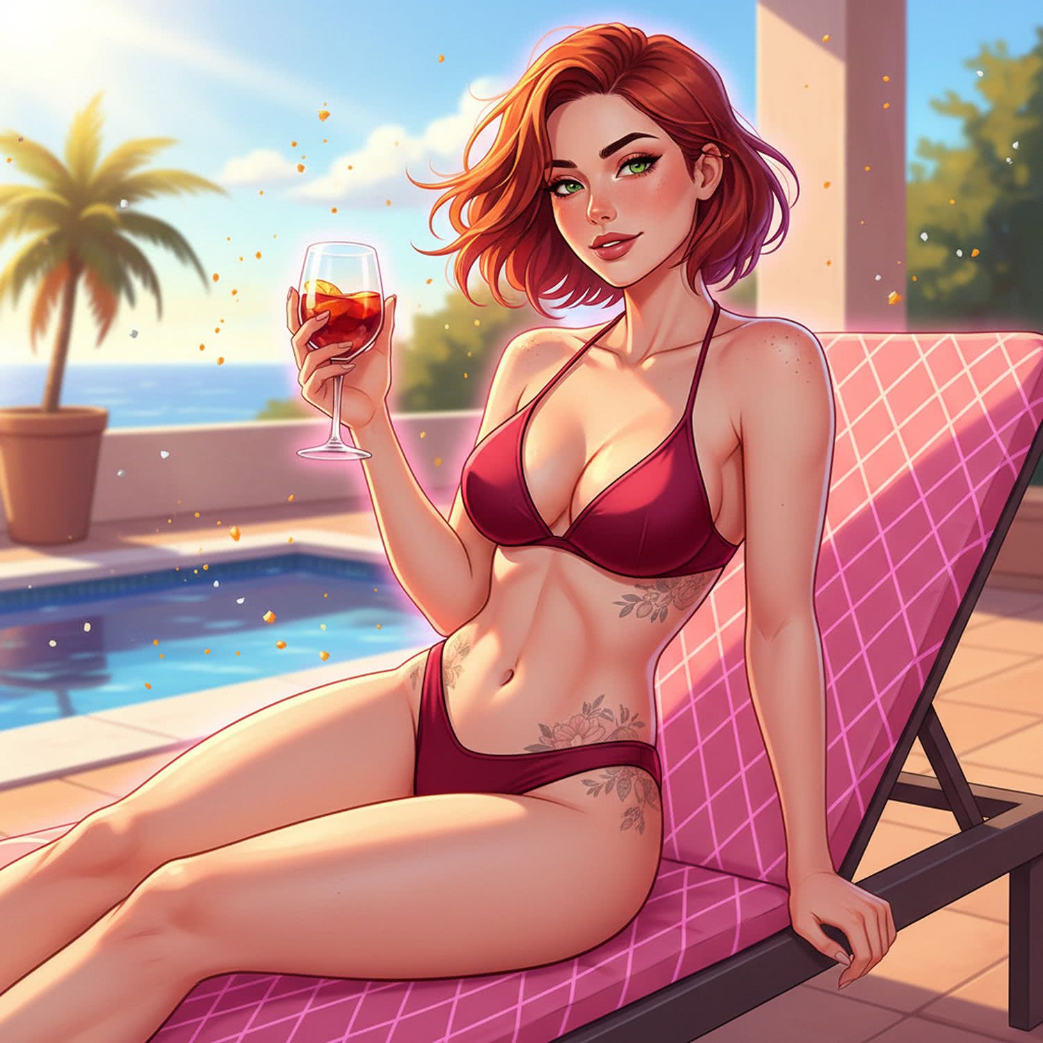 Ilustracja Modna kobieta i jej piękne ciało
