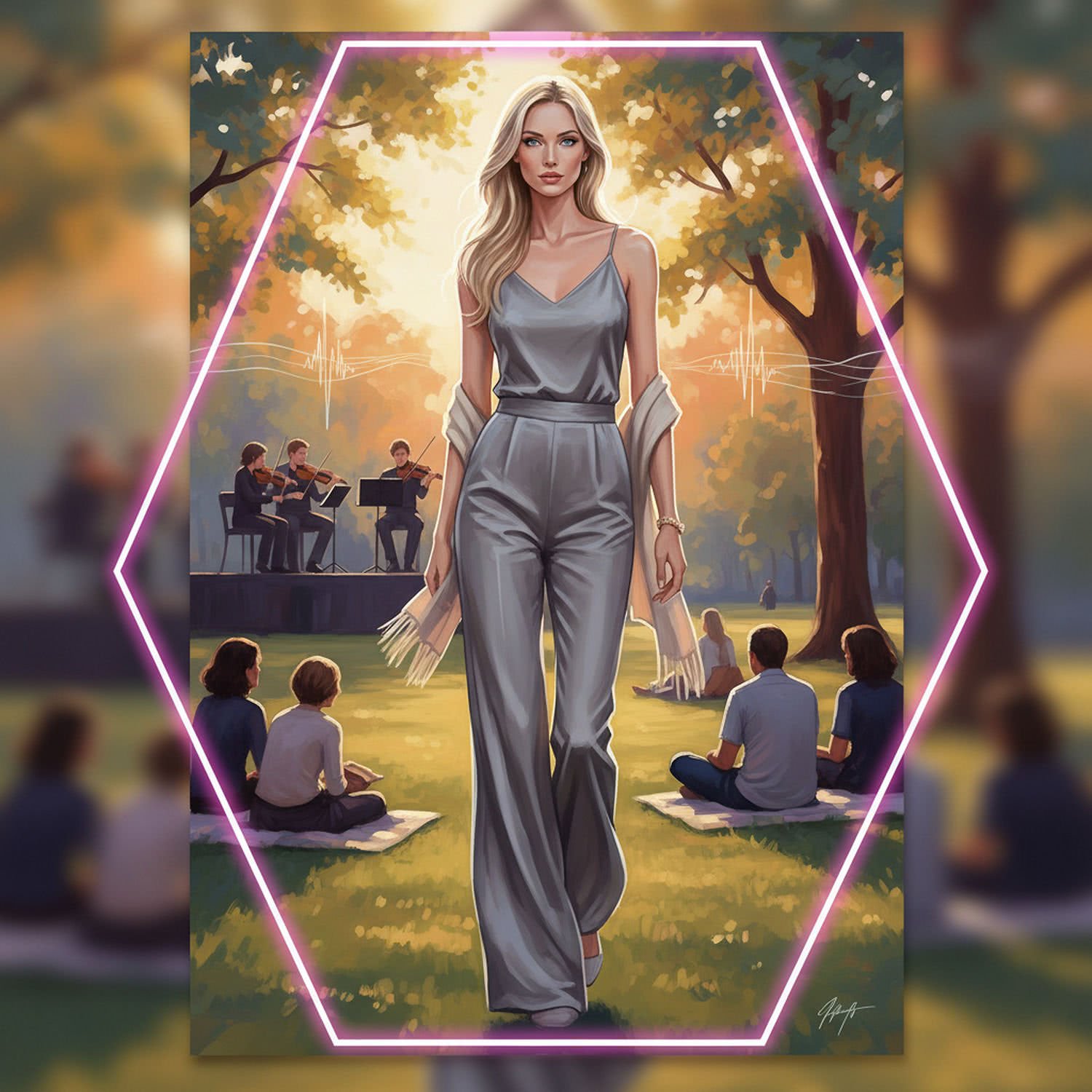 Ilustracja Moda i Styl - Amareldin.PL