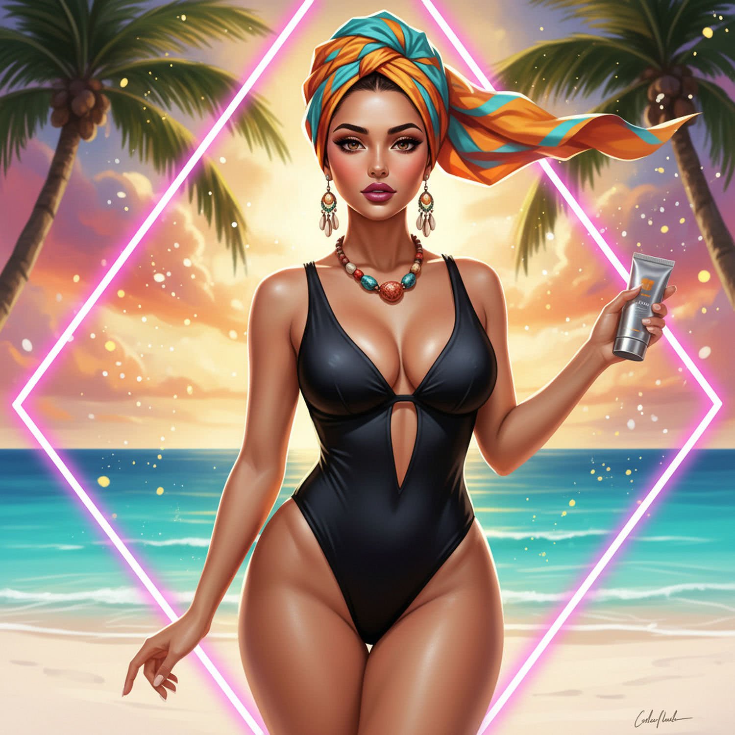 Ilustracja Modna kobieta i jej piękne ciało