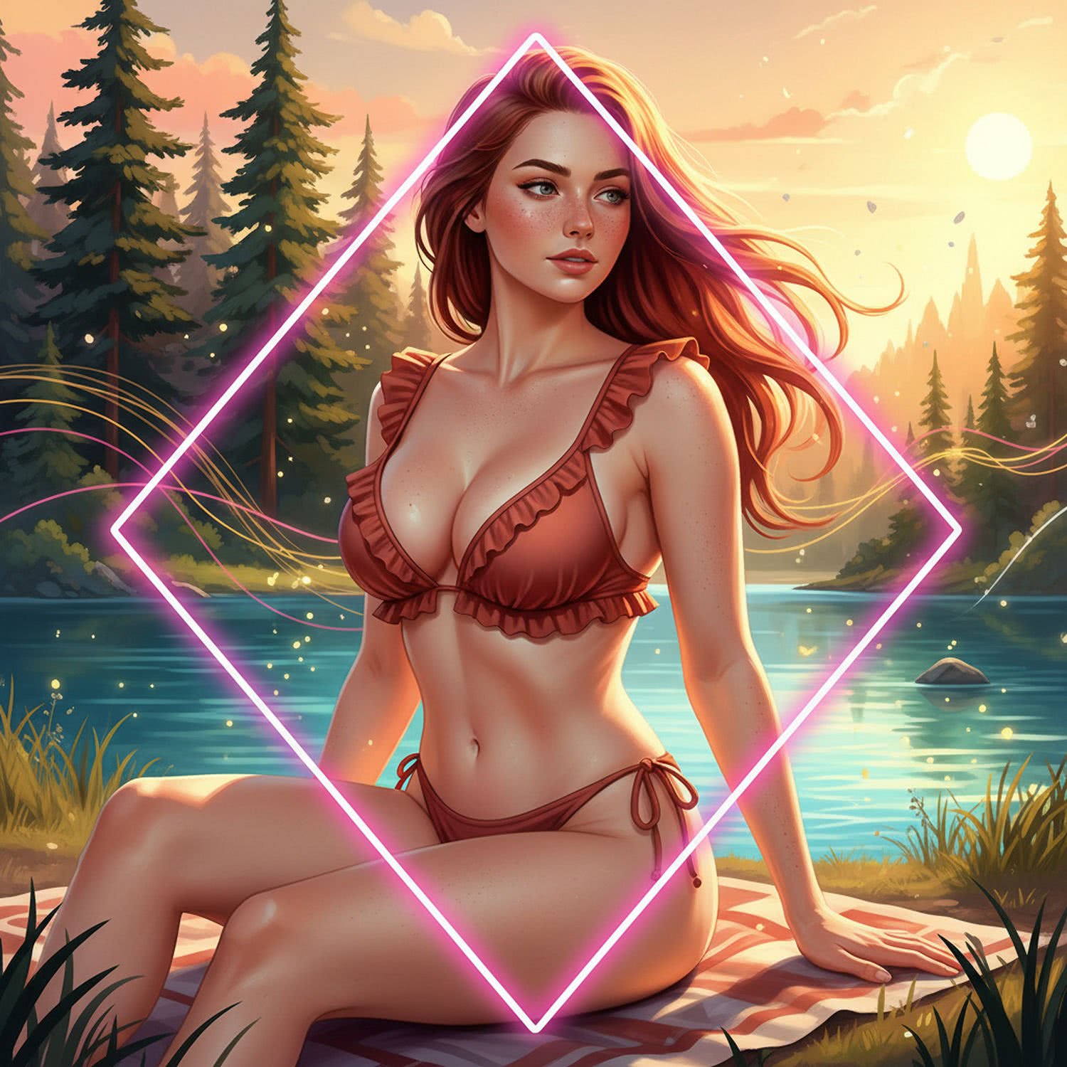 Ilustracja Modna kobieta i jej piękne ciało