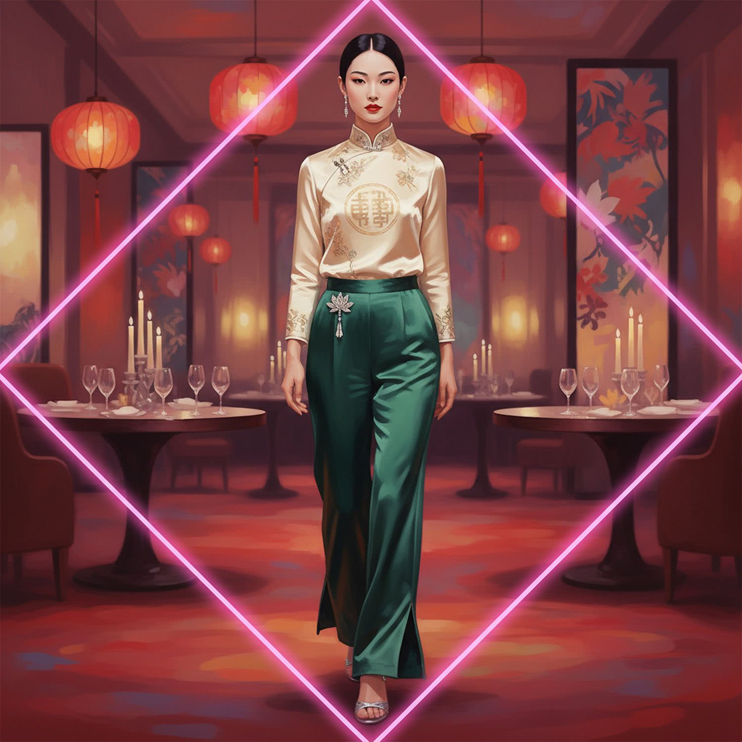 Ilustracja Moda i Styl - Amareldin.PL