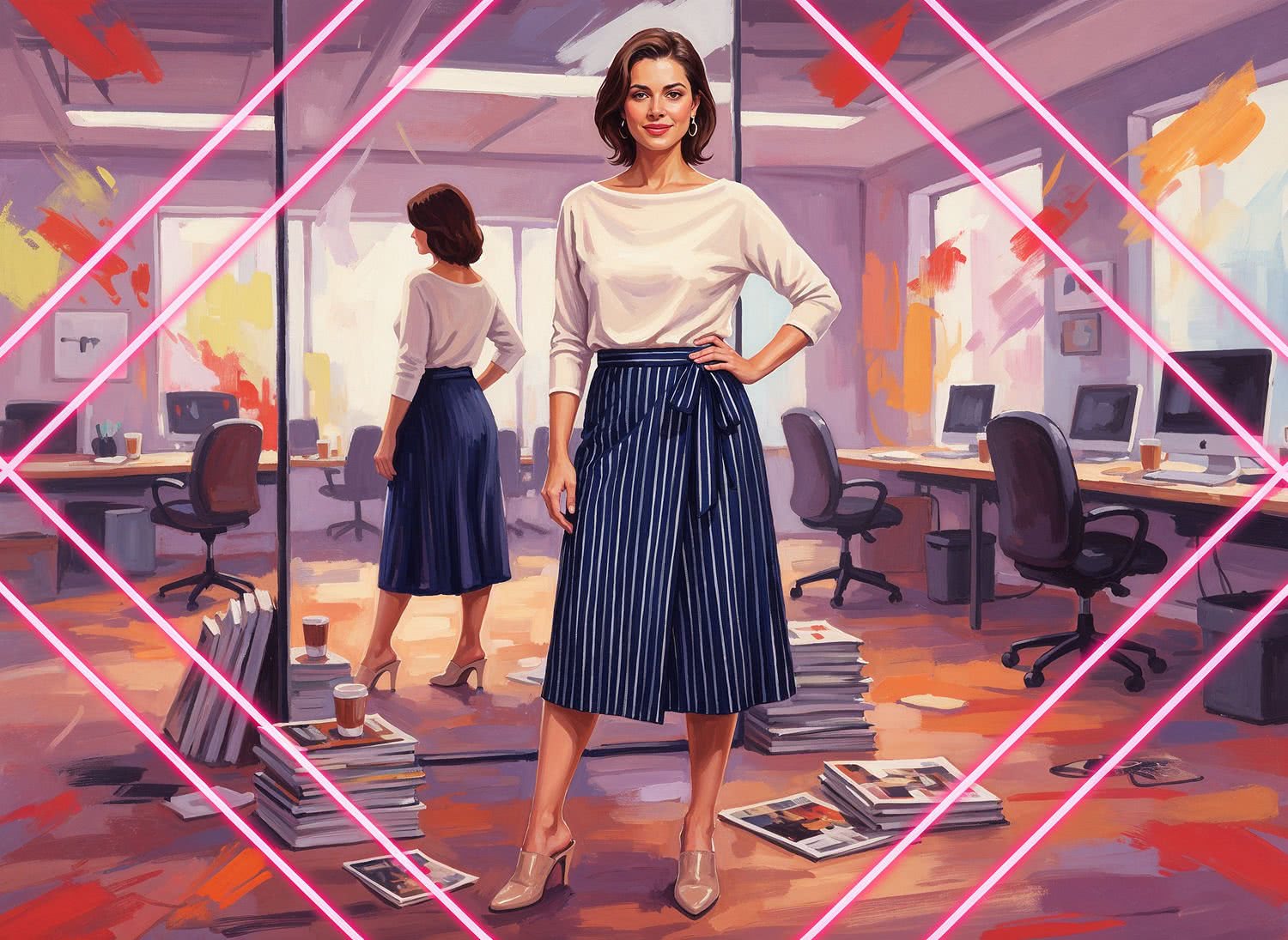 Ilustracja Moda i Styl - Amareldin.PL