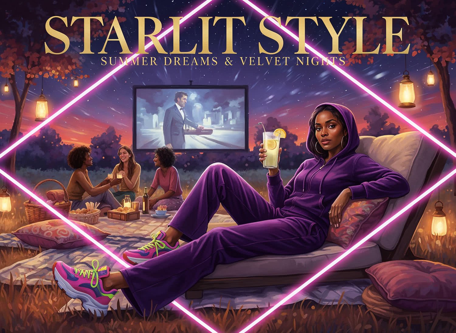 Ilustracja Moda i Styl - Amareldin.PL
