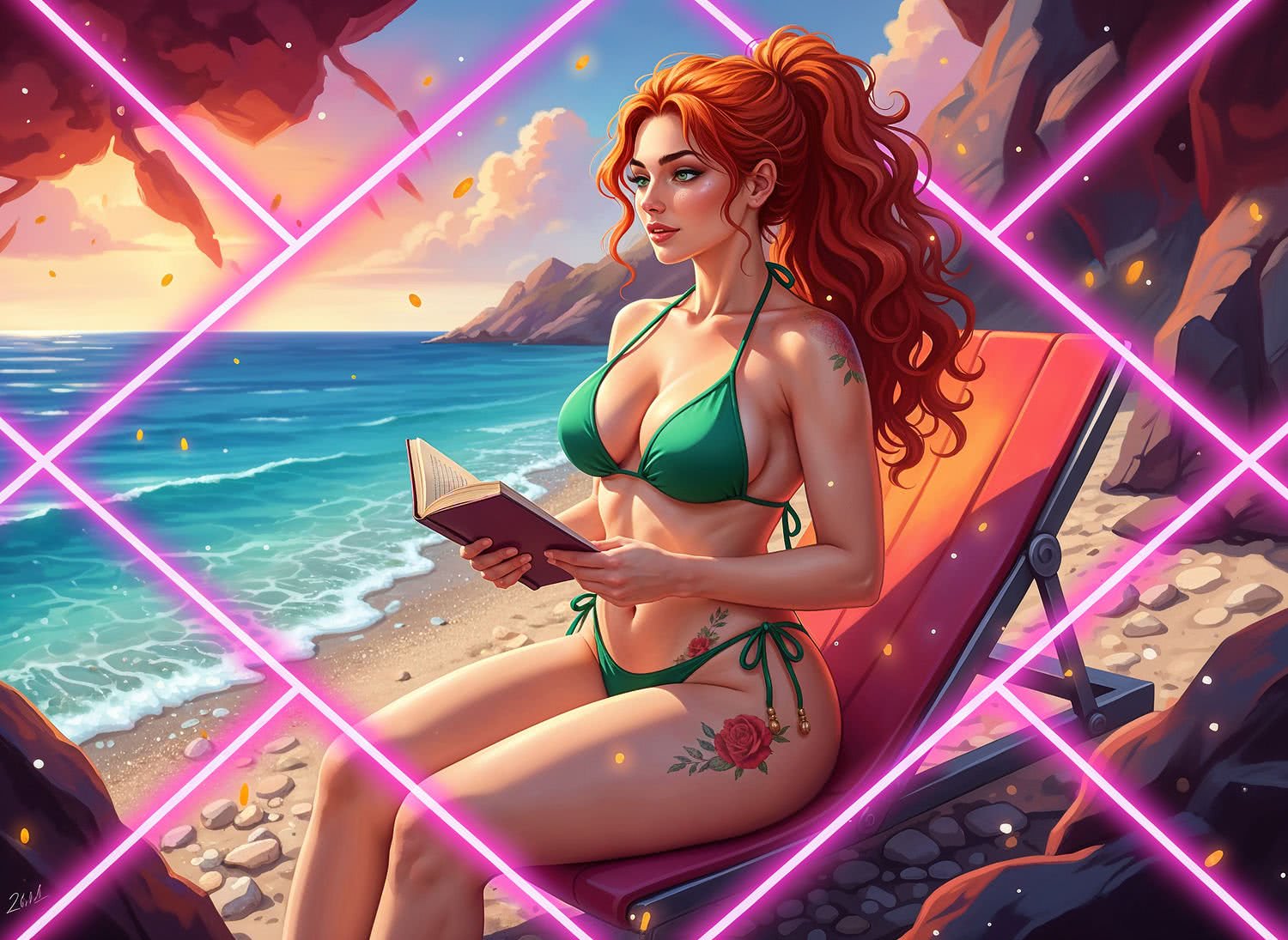 Ilustracja Modna kobieta i jej piękne ciało