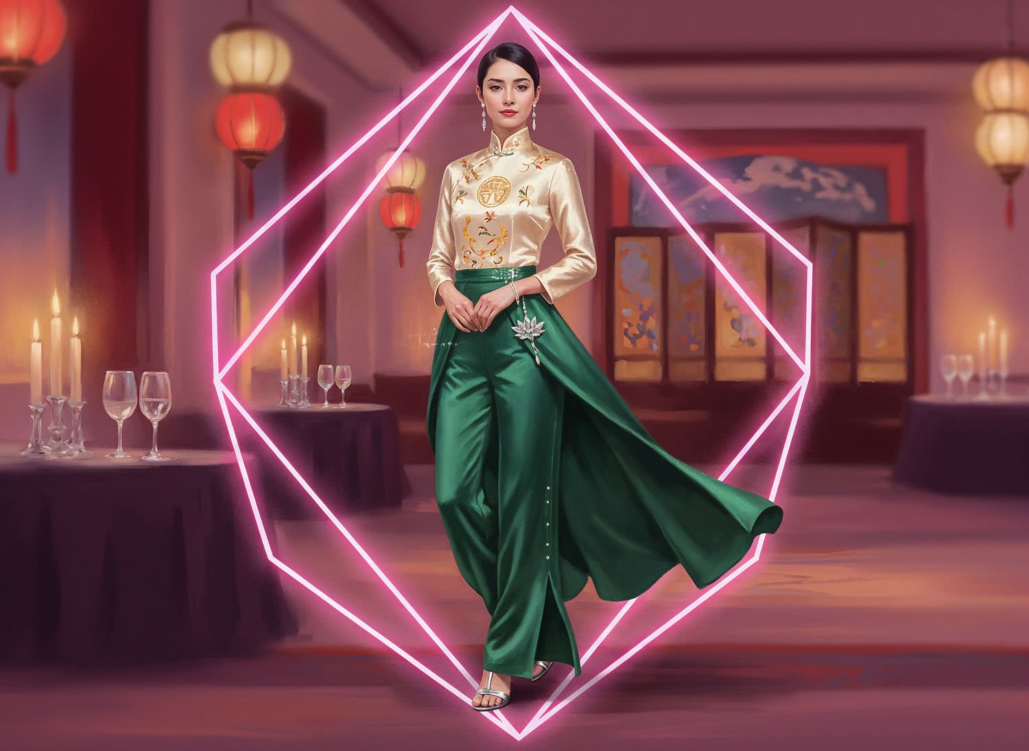 Ilustracja Moda i Styl - Amareldin.PL